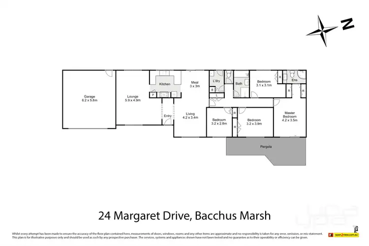 Floorplan of Homely house listing, 24 Margaret Drive, Bacchus Marsh VIC 3340