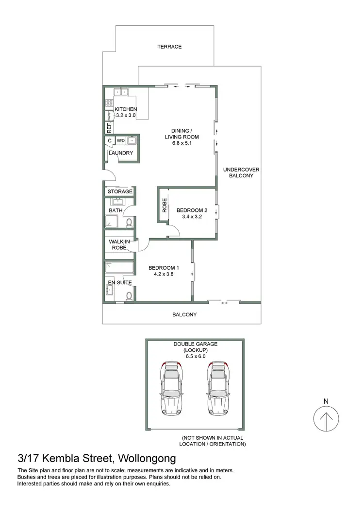 Floorplan of Homely apartment listing, 3/17 Kembla Street, Wollongong NSW 2500