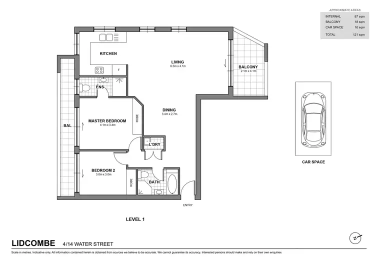 Floorplan of Homely apartment listing, 4/14-22 Water Street, Lidcombe NSW 2141