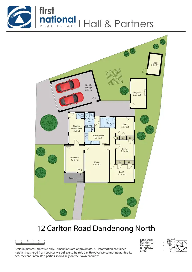 Floorplan of Homely house listing, 12 Carlton Road, Dandenong North VIC 3175