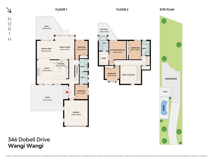 Floorplan of Homely house listing, 346 Dobell Drive, Wangi Wangi NSW 2267