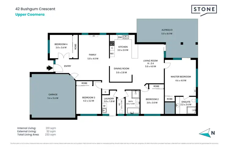 Floorplan of Homely house listing, 42 Bushgum Crescent, Upper Coomera QLD 4209