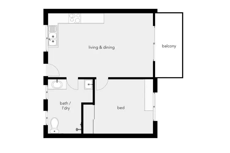 Floorplan of Homely unit listing, 10/67-69 Moore Street, Trinity Beach QLD 4879