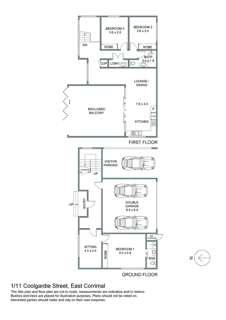 Floorplan of Homely townhouse listing, 1/11 Coolgardie Street, East Corrimal NSW 2518