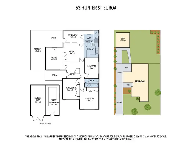 Floorplan of Homely house listing, 63 Hunter Street, Euroa VIC 3666