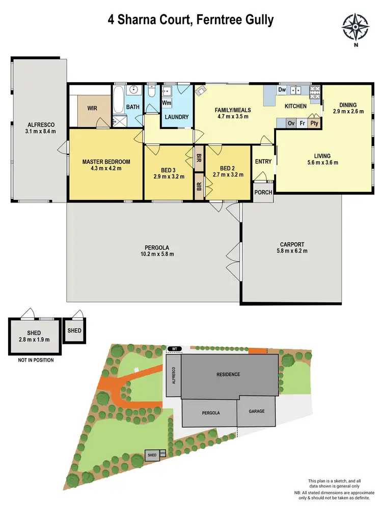 Floorplan of Homely house listing, 4 Sharna Court, Ferntree Gully VIC 3156