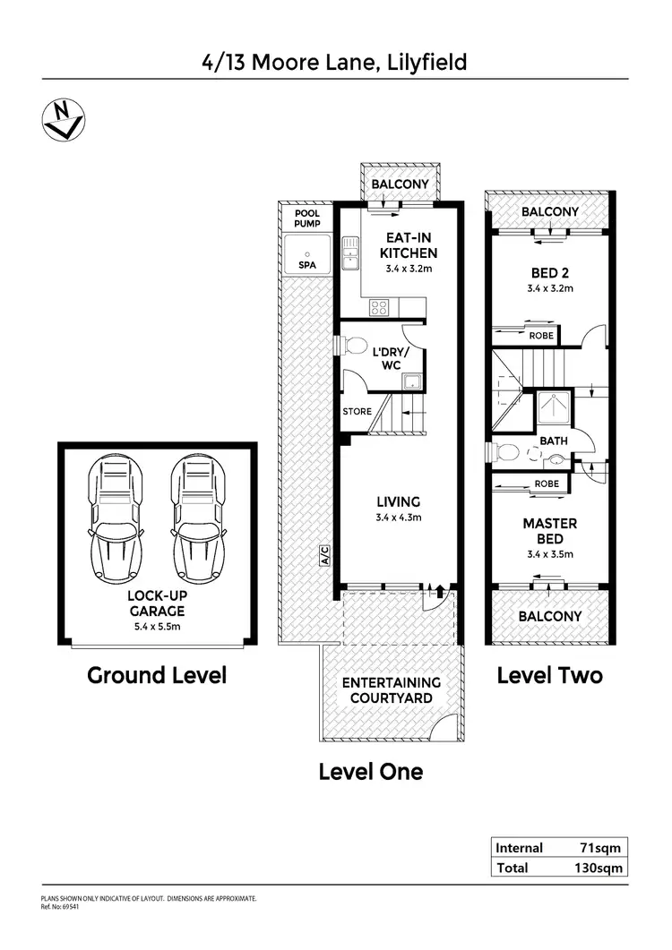 Floorplan of Homely townhouse listing, 4/13 Moore Lane, Lilyfield NSW 2040