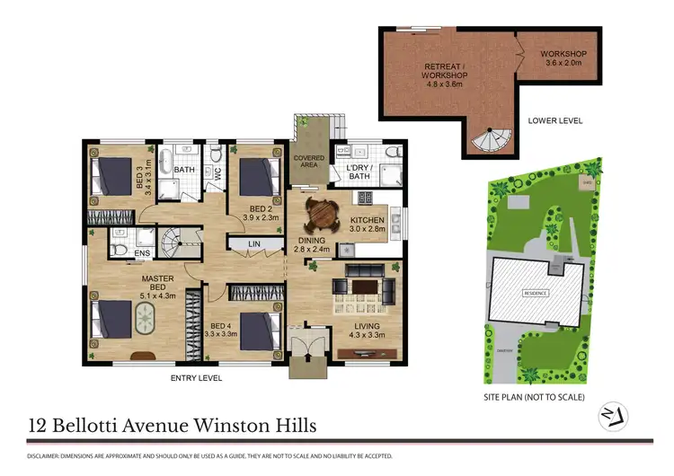Floorplan of Homely house listing, 12 Bellotti Avenue, Winston Hills NSW 2153
