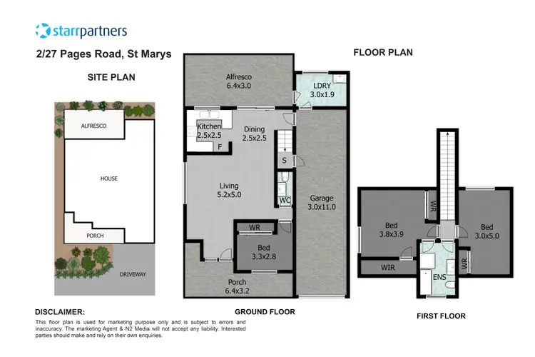 Floorplan of Homely house listing, 2/27 Pages Road, St Marys NSW 2760