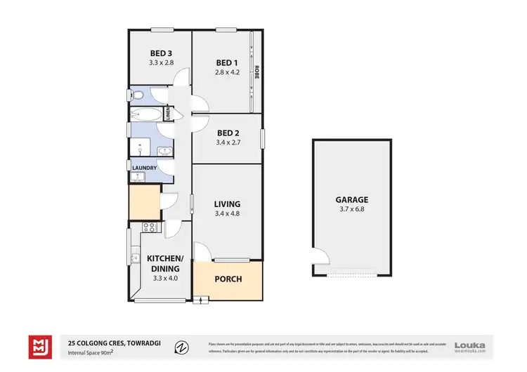 Floorplan of Homely house listing, 25 Colgong Crescent, Towradgi NSW 2518