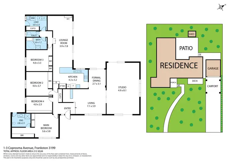 Floorplan of Homely house listing, 1-3 Coprosma Avenue, Frankston VIC 3199