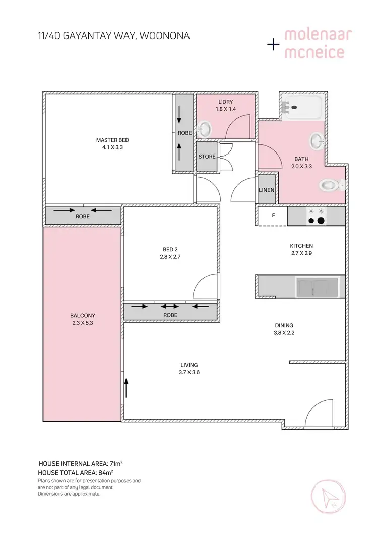 Floorplan of Homely apartment listing, 11/40 Gayantay Way, Woonona NSW 2517