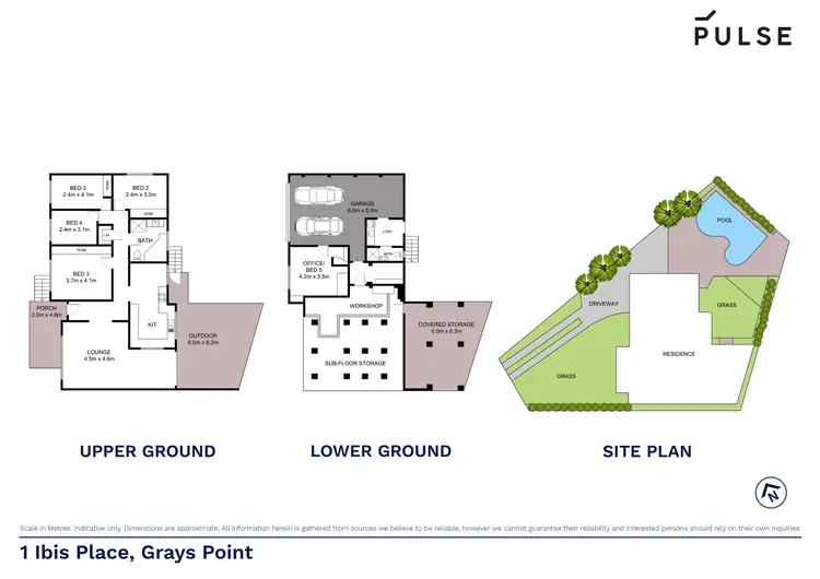 Floorplan of Homely house listing, 1 Ibis Place, Grays Point NSW 2232