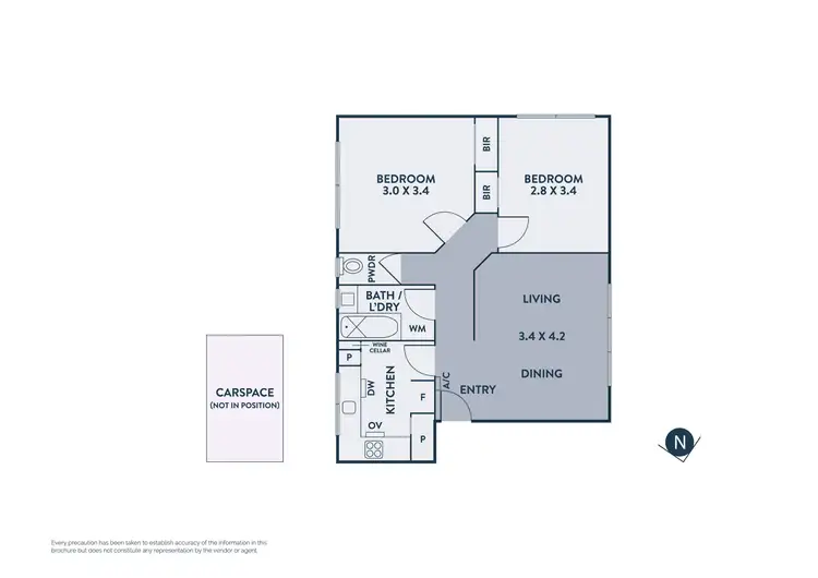 Floorplan of Homely apartment listing, 4/58 Westgarth Street, Northcote VIC 3070
