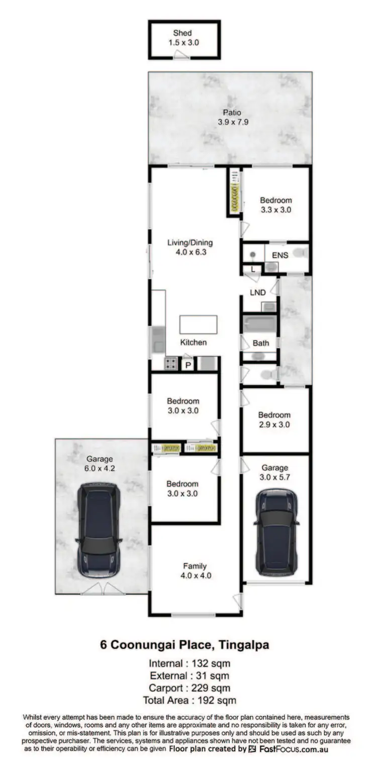 Floorplan of Homely house listing, 6 Coonungai Place, Tingalpa QLD 4173