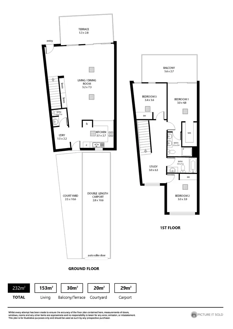 Floorplan of Homely townhouse listing, 6 Yao Cove, New Port SA 5015