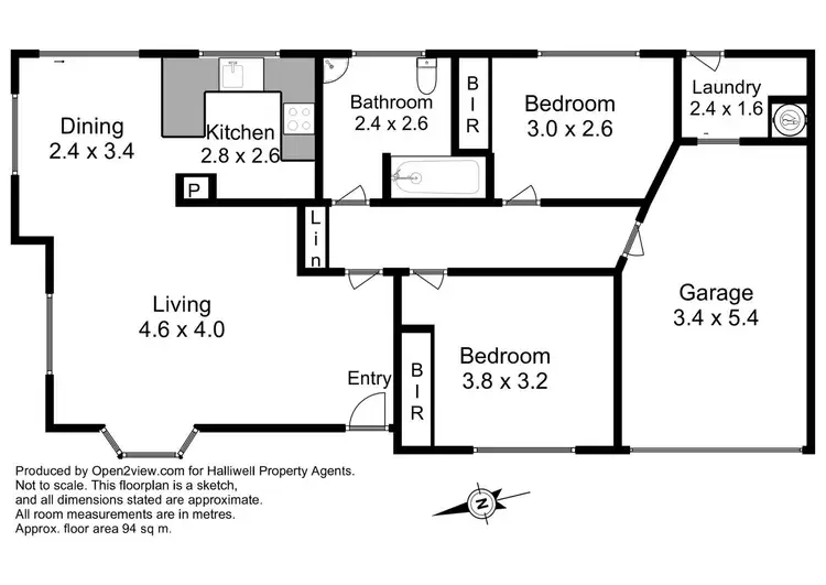 Floorplan of Homely unit listing, 1/19 James Street, Devonport TAS 7310