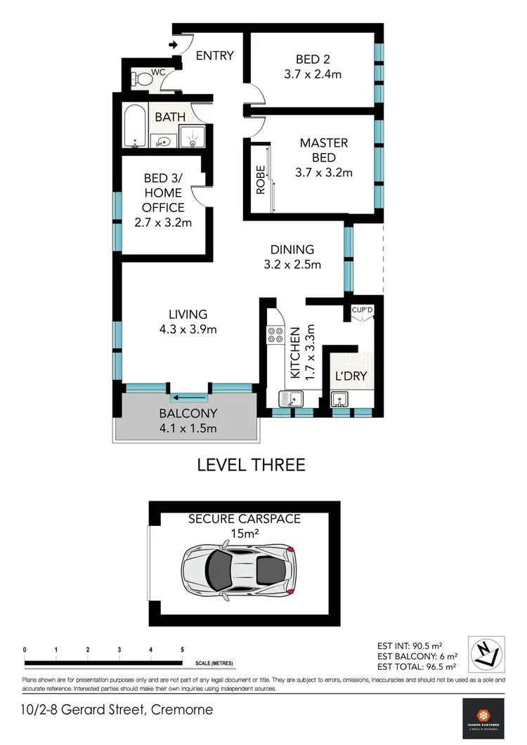 Floorplan of Homely apartment listing, 10/2-8 Gerard Street, Cremorne NSW 2090