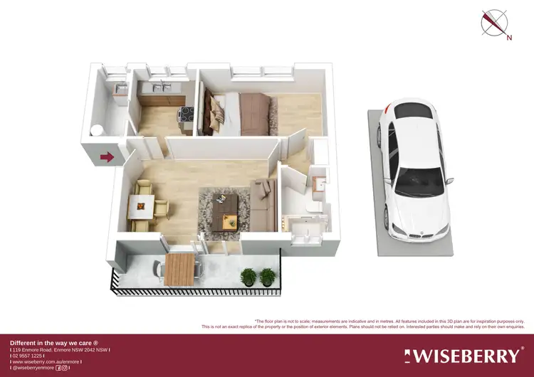 Floorplan of Homely unit listing, 18/2-6 Liberty Street, Enmore NSW 2042
