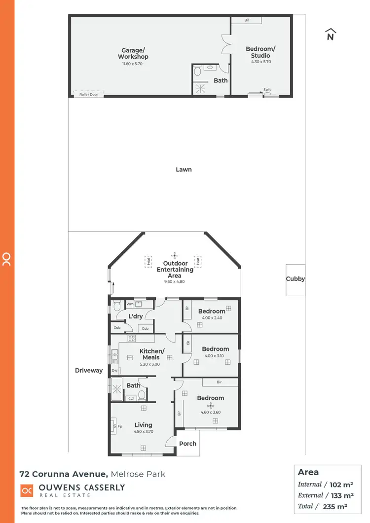 Floorplan of Homely house listing, 72 Corunna Avenue, Melrose Park SA 5039
