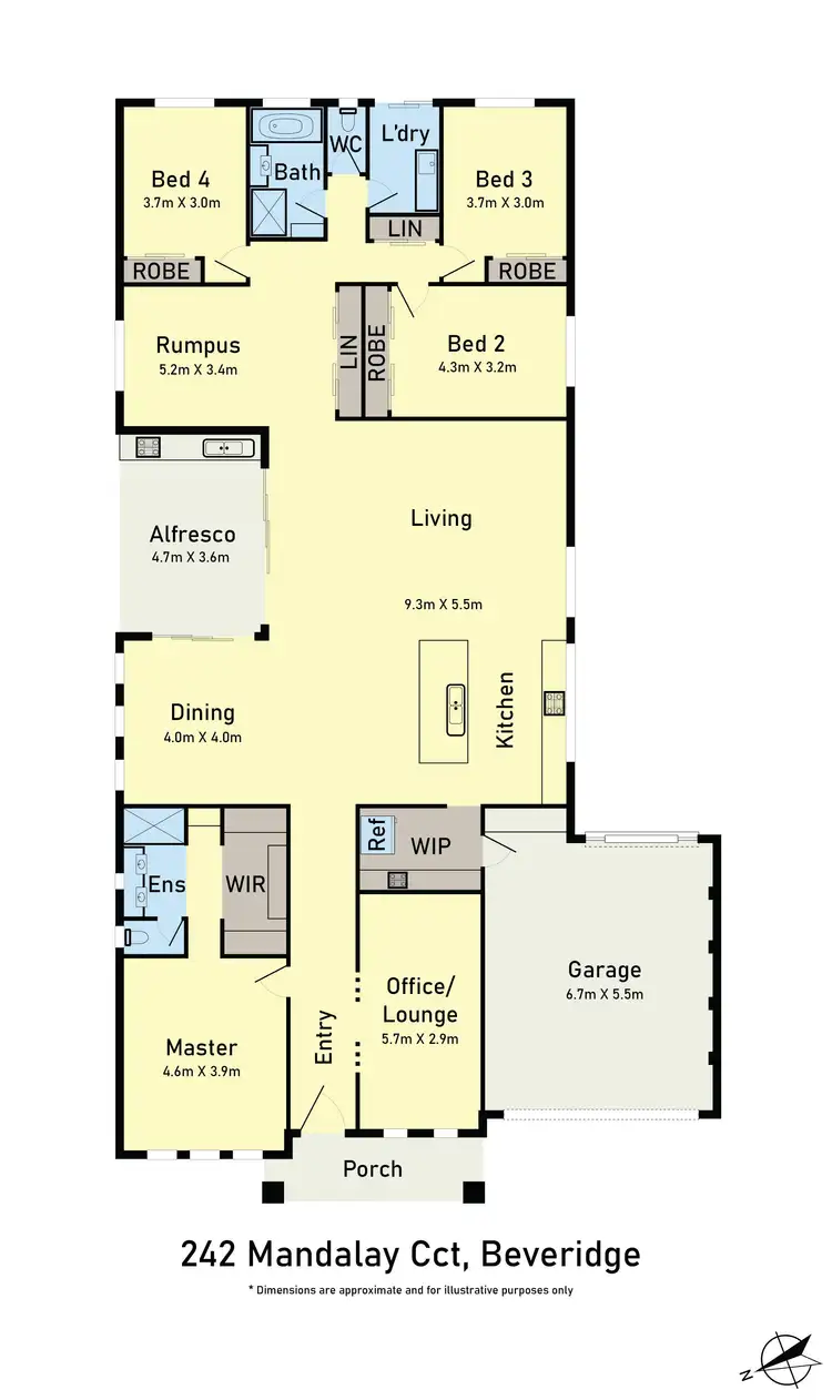 Floorplan of Homely house listing, 242 Mandalay Circuit, Beveridge VIC 3753