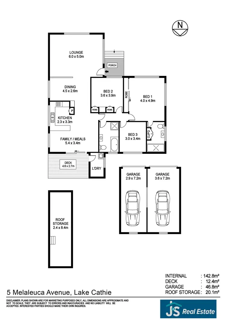 Floorplan of Homely house listing, 5 Melaleuca Avenue, Lake Cathie NSW 2445