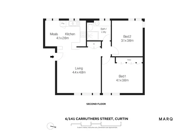 Floorplan of Homely apartment listing, 6/141 Carruthers Street, Curtin ACT 2605