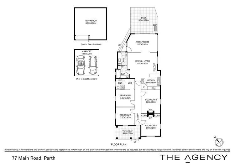 Floorplan of Homely house listing, 77 Main Road, Perth TAS 7300