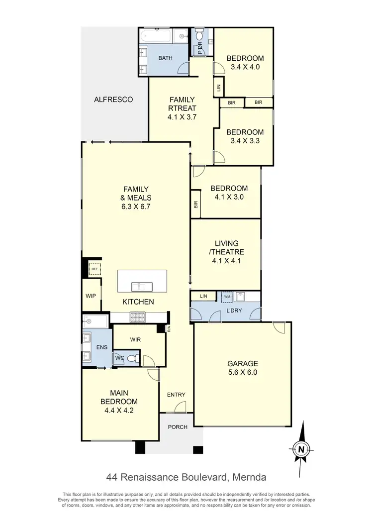 Floorplan of Homely house listing, 44 Renaissance Boulevard, Mernda VIC 3754