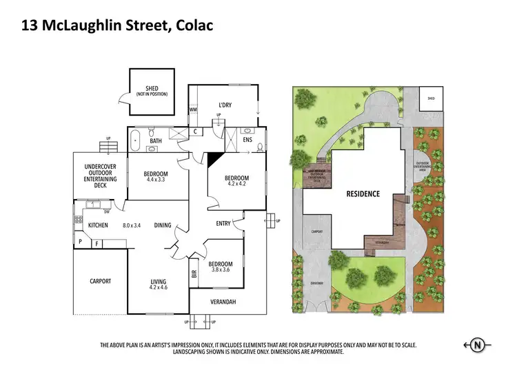 Floorplan of Homely house listing, 13 Mclaughlin Street, Colac VIC 3250