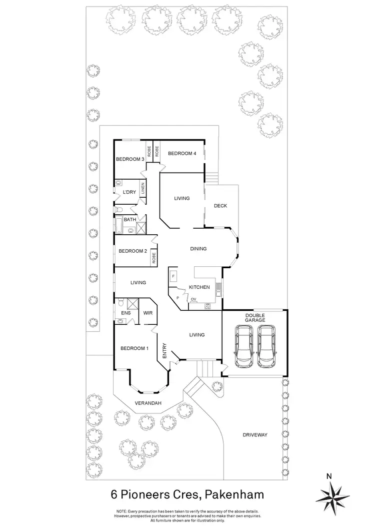 Floorplan of Homely house listing, 6 Pioneers Crescent, Pakenham VIC 3810