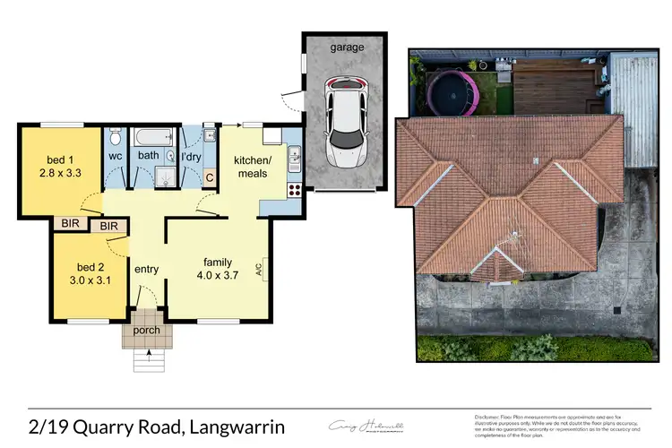 Floorplan of Homely unit listing, 2/19 Quarry Road, Langwarrin VIC 3910