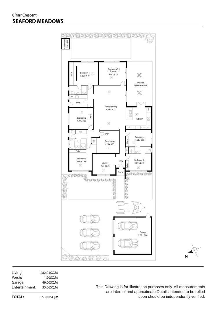 Floorplan of Homely house listing, 8 Yarr Crescent, Seaford Meadows SA 5169