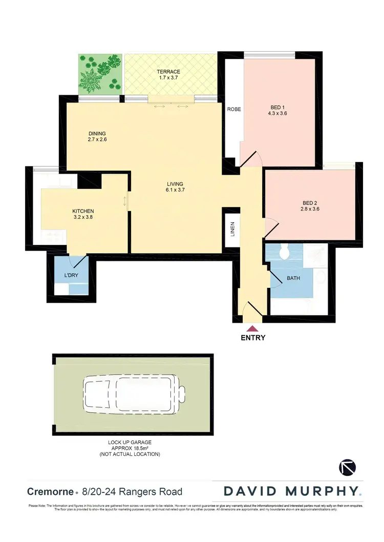 Floorplan of Homely apartment listing, 8/20 Rangers Road, Cremorne NSW 2090
