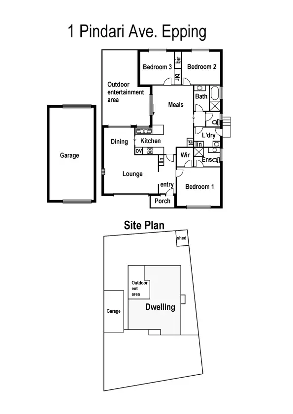 Floorplan of Homely house listing, 1 Pindari Avenue, Epping VIC 3076