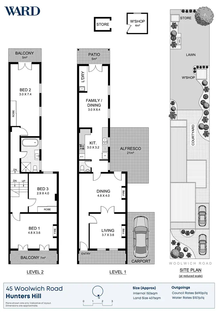 Floorplan of Homely house listing, 45 Woolwich Road, Hunters Hill NSW 2110