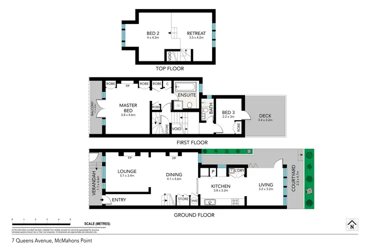 Floorplan of Homely house listing, 7 Queens Avenue, Mcmahons Point NSW 2060