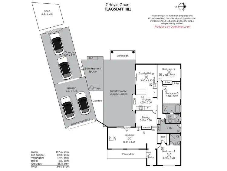 Floorplan of Homely house listing, 7 Hoyle Court, Flagstaff Hill SA 5159