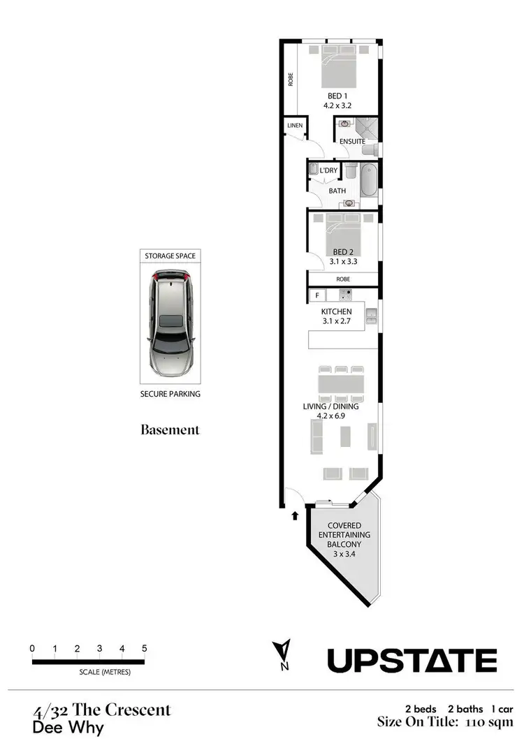 Floorplan of Homely apartment listing, 4/32 The Crescent, Dee Why NSW 2099