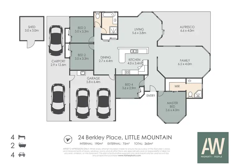 Floorplan of Homely house listing, 24 Berkley Place, Little Mountain QLD 4551