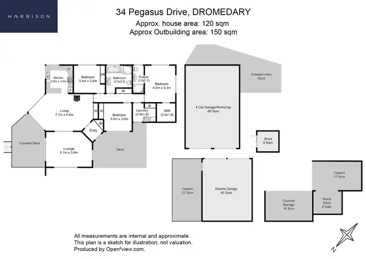 Floorplan of Homely rural property listing, 32 Pegasus Drive, Dromedary TAS 7030