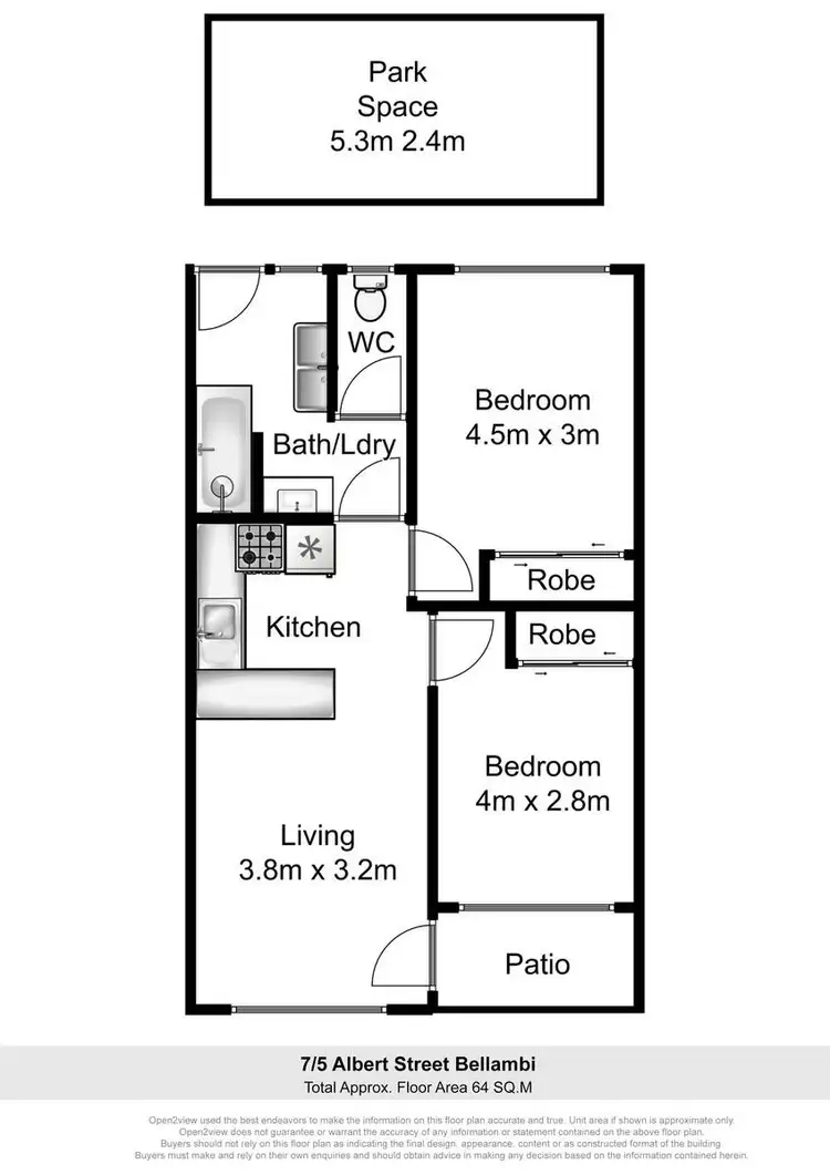 Floorplan of Homely unit listing, 7/5 Albert Street, Corrimal NSW 2518