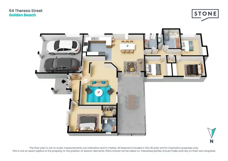 Floorplan of Homely house listing, 64 Theresa Street, Golden Beach QLD 4551