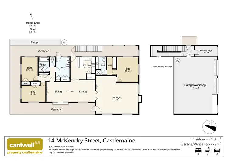 Floorplan of Homely house listing, 14 McKendry Street, Castlemaine VIC 3450