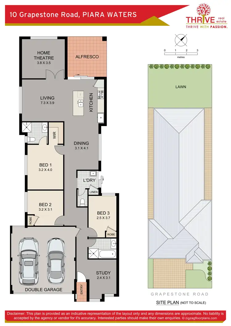 Floorplan of Homely house listing, 10 Grapestone Road, Piara Waters WA 6112