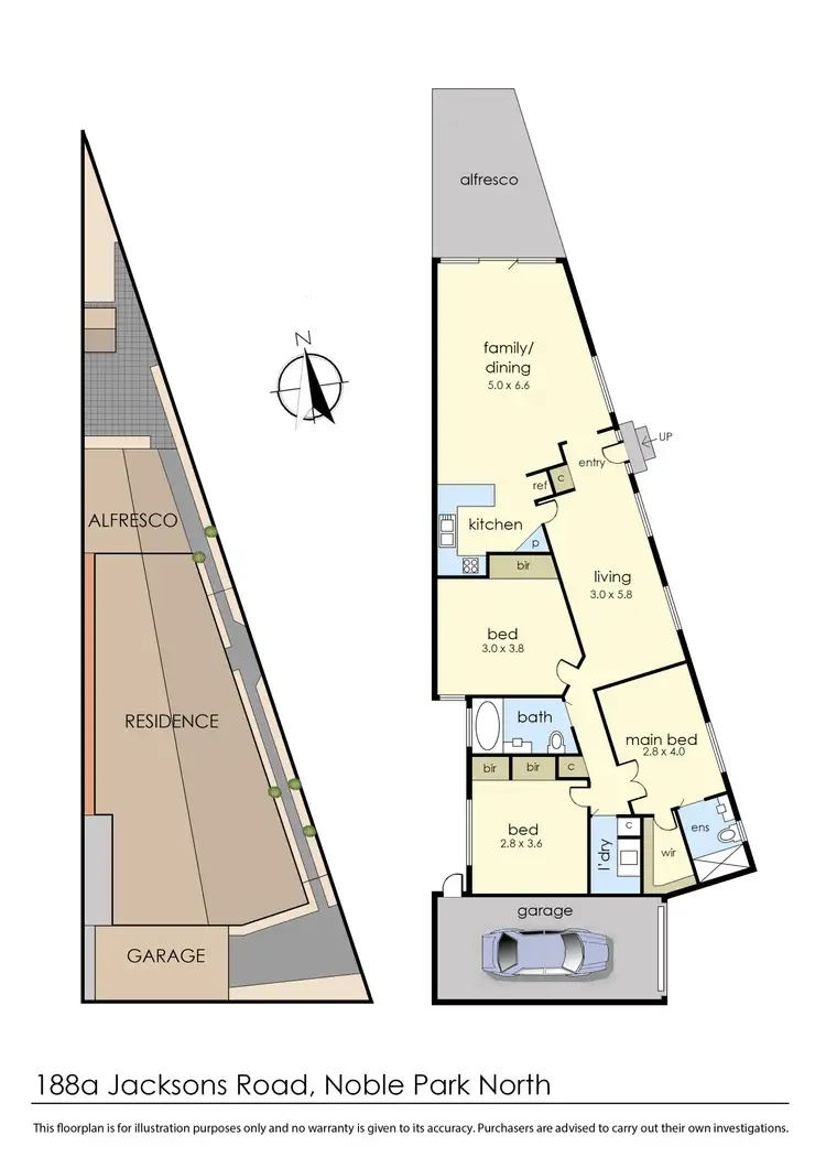 Floorplan of Homely house listing, 188A Jacksons Road, Noble Park North VIC 3174