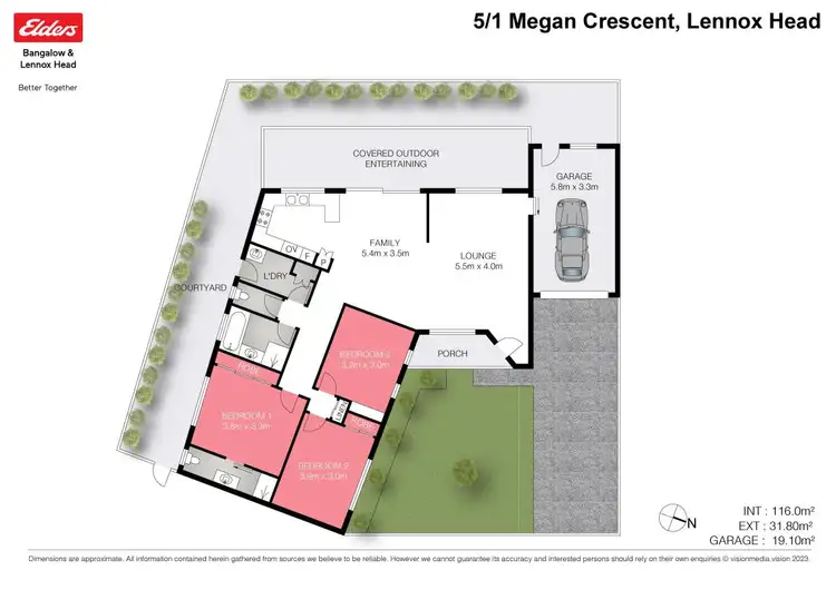 Floorplan of Homely villa listing, 5/1 Megan Crescent, Lennox Head NSW 2478