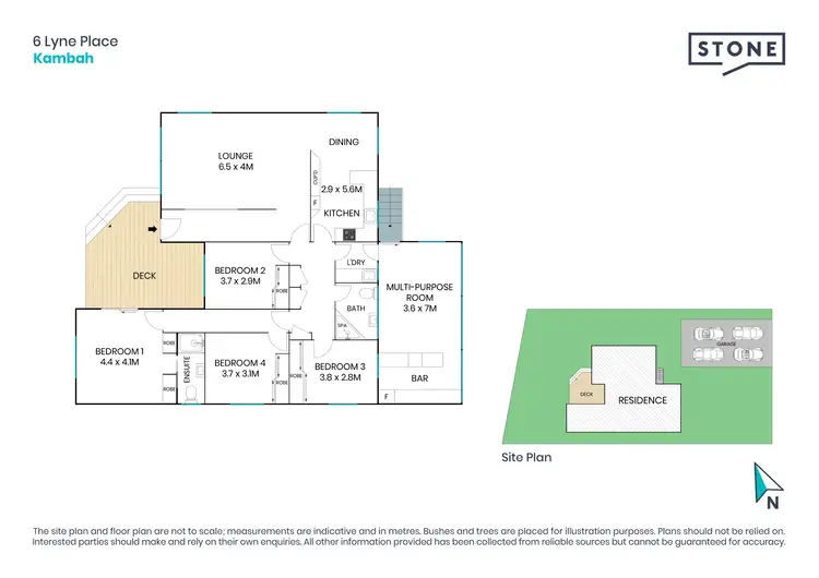 Floorplan of Homely house listing, 6 Lyne Place, Kambah ACT 2902