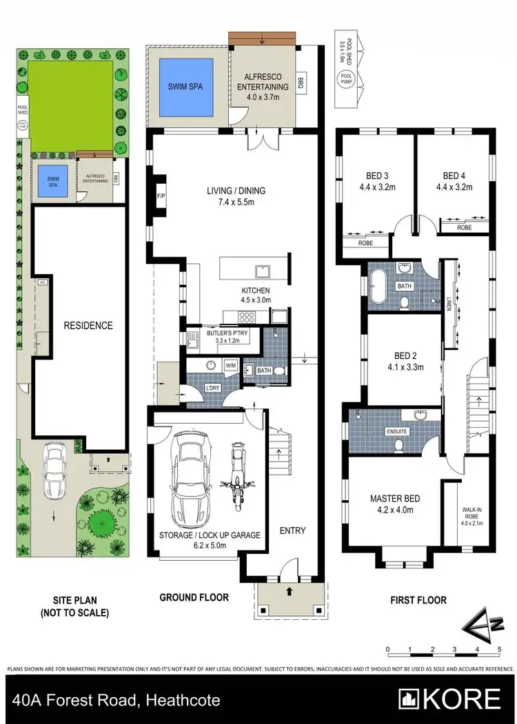 Floorplan of Homely semi-detached listing, 40A Forest Road, Heathcote NSW 2233