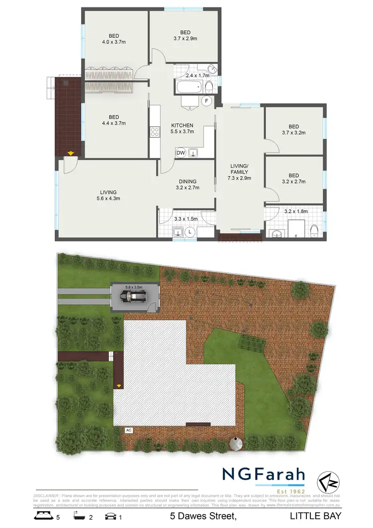 Floorplan of Homely house listing, 5 Dawes Street, Little Bay NSW 2036